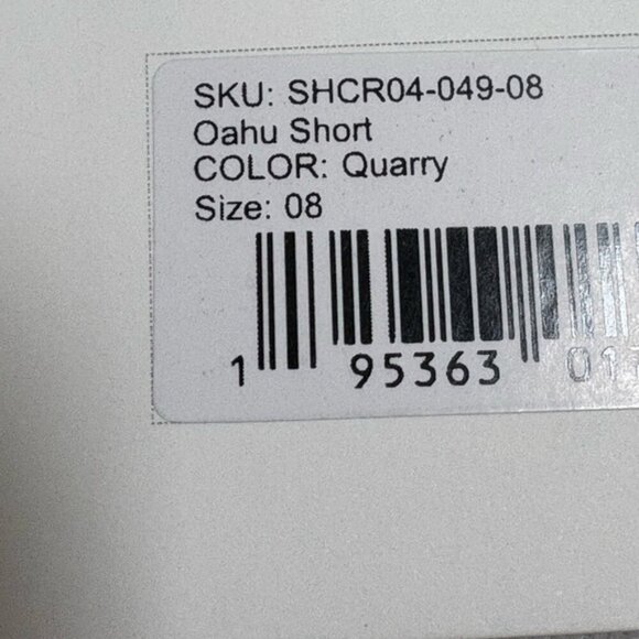 Carve Designs Oahu 4 inch Corduroy Shorts Gray Size 8 NEW - Picture 9 of 10